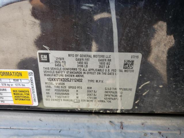 1GKKVTKD2GJ112402 GMC Acadia Denali