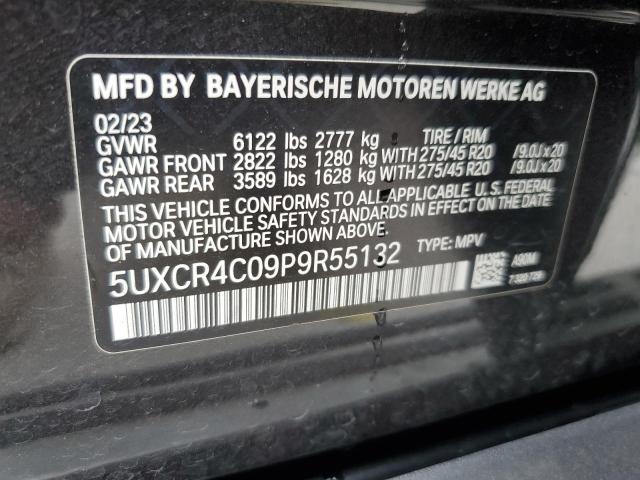 5UXCR4C09P9R55132 BMW X5 Sdrive 40i