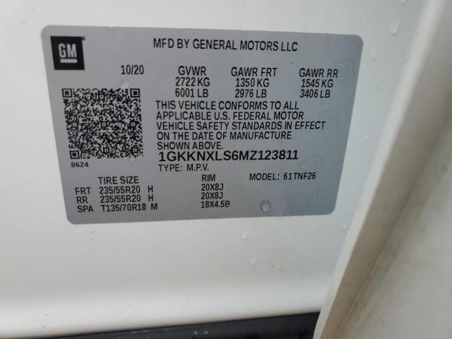 1GKKNXLS6MZ123811 GMC Acadia Denali