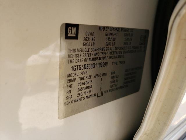 1GTG5DE30G1102090 GMC CANYON SLT