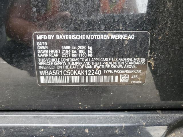 WBA5R1C50KAK12240 BMW 330I