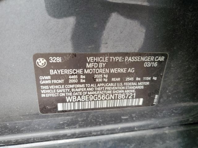WBA8E9G56GNT86721 BMW 328 I Sulev