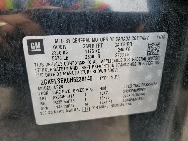 2GKFLSEK0H6238140 GMC Terrain Sle
