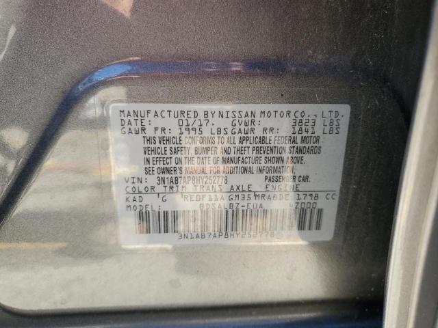 3N1AB7AP8HY252778 Nissan SENTRA S