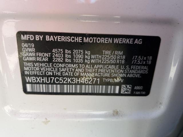 WBXHU7C52K3H46271 BMW X1 Sdrive28i