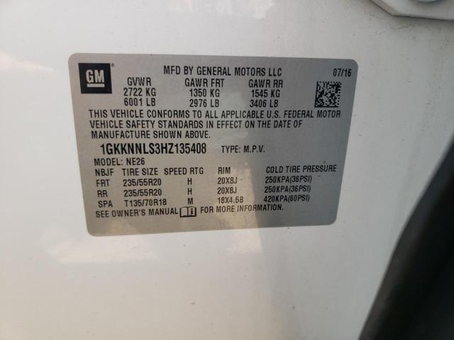 1GKKNNLS3HZ135408 GMC Acadia Slt-2