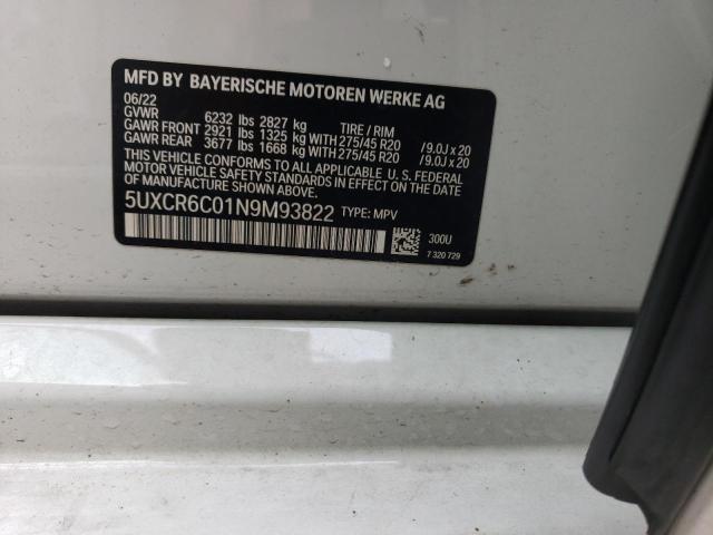 5UXCR6C01N9M93822 BMW X5 Xdrive40i