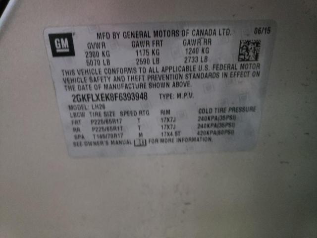 2GKFLXEK8F6393948 GMC Terrain Slt