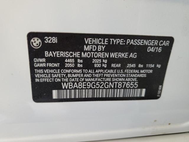 WBA8E9G52GNT87655 BMW 328 I Sulev