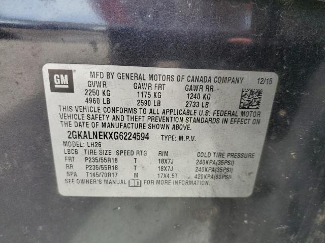 2GKALNEKXG6224594 GMC Terrain Sle