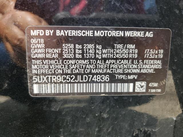 5UXTR9C52JLD74836 BMW X3 Xdrive30i