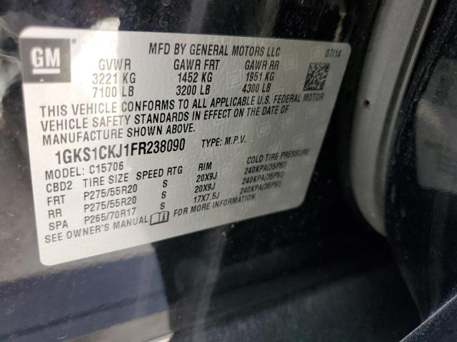 1GKS1CKJ1FR238090 GMC YUKON DENALI