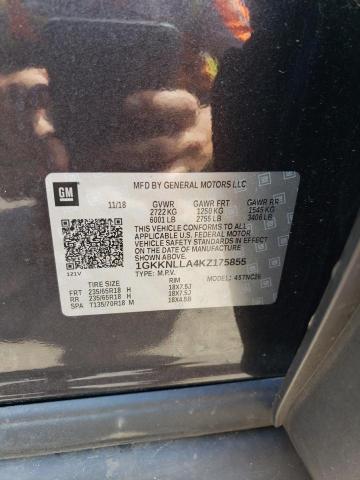 1GKKNLLA4KZ175855 GMC ACADIA SLE
