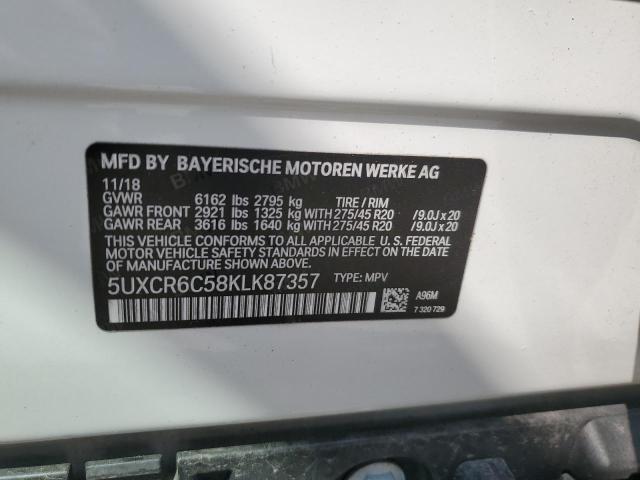 5UXCR6C58KLK87357 BMW X5 Xdrive40i