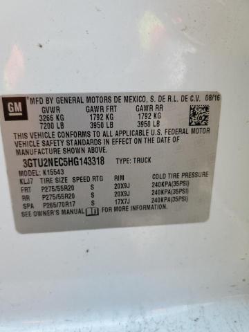 3GTU2NEC5HG143318 GMC Sierra K1500 Slt