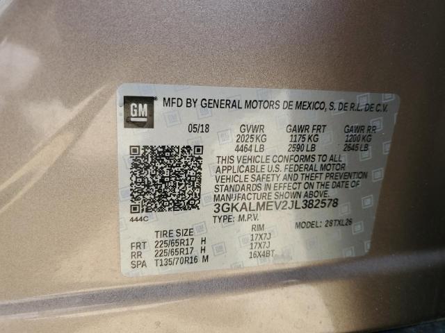 3GKALMEV2JL382578 GMC Terrain Sle