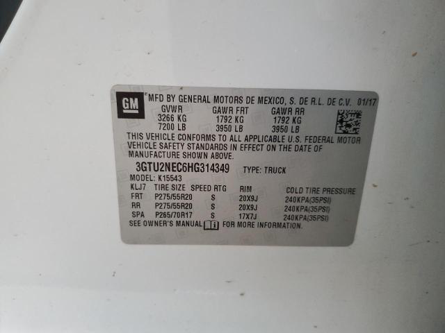 3GTU2NEC6HG314349 GMC Sierra K1500 Slt