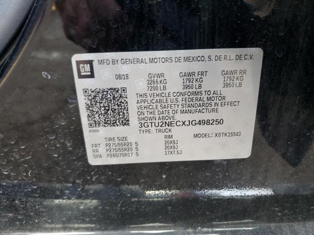 3GTU2NECXJG498250 GMC Sierra K1500 Slt