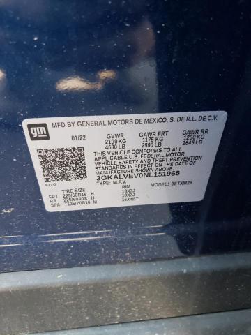 3GKALVEV0NL151965 GMC Terrain Slt
