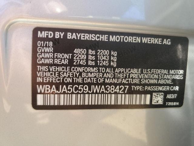 WBAJA5C59JWA38427 BMW 530 I