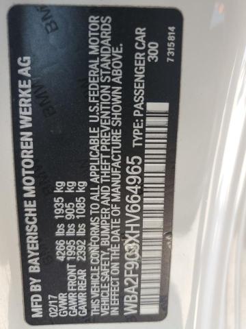 WBA2F9C3XHV664965 BMW 230I