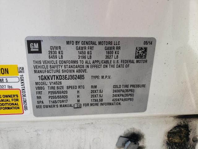 1GKKVTKD3EJ362485 GMC Acadia Denali