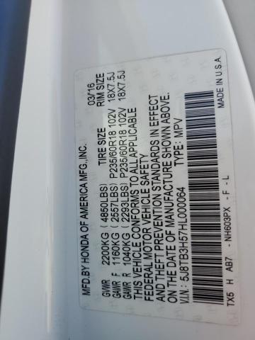 5J8TB3H57HL000064 Acura Rdx Technology