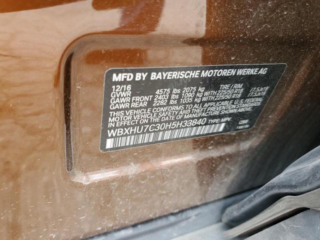 WBXHU7C30H5H33840 BMW X1 Sdrive28i