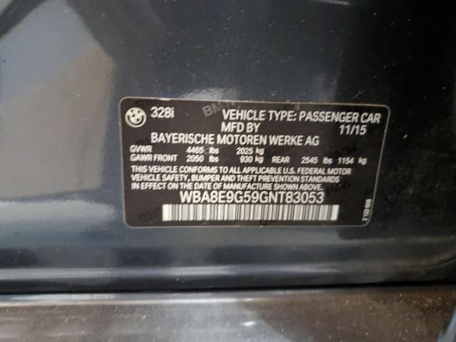 WBA8E9G59GNT83053 BMW 328 I Sulev