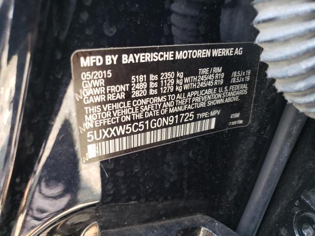 5UXXW5C51G0N91725 BMW X4 Xdrive35i