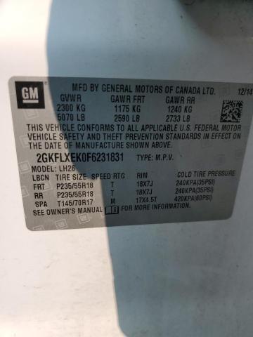 2GKFLXEK0F6231831 GMC Terrain Slt