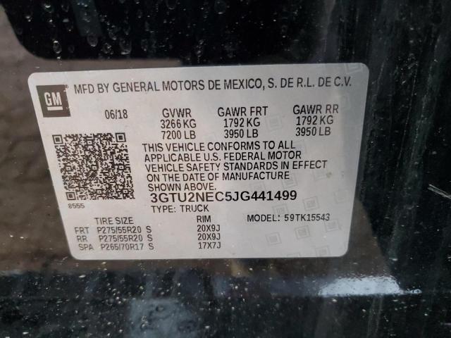 3GTU2NEC5JG441499 GMC Sierra K1500 Slt