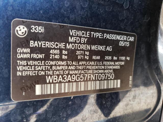 WBA3A9G57FNT09750 BMW 335 I