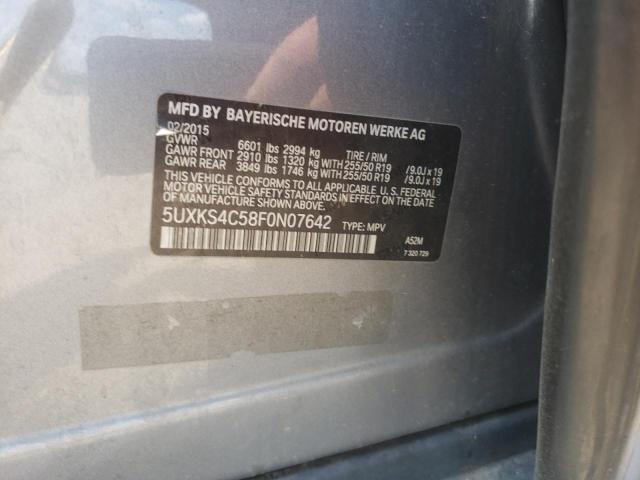 5UXKS4C58F0N07642 BMW X5 Xdrive35d