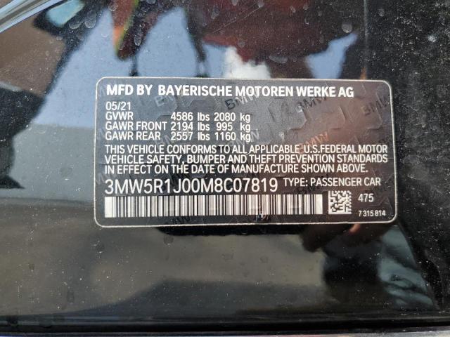 3MW5R1J00M8C07819 BMW 330I
