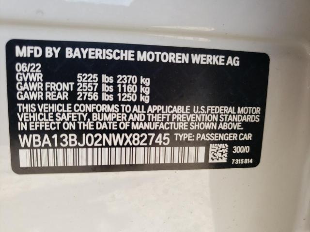 WBA13BJ02NWX82745 BMW 530 XI