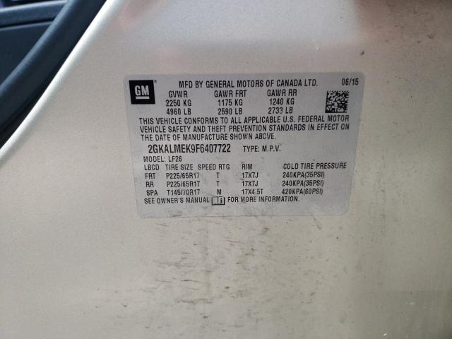 2GKALMEK9F6407722 GMC Terrain Sle