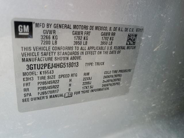 3GTU2PEJ4HG518013 GMC Sierra K1500 Denali