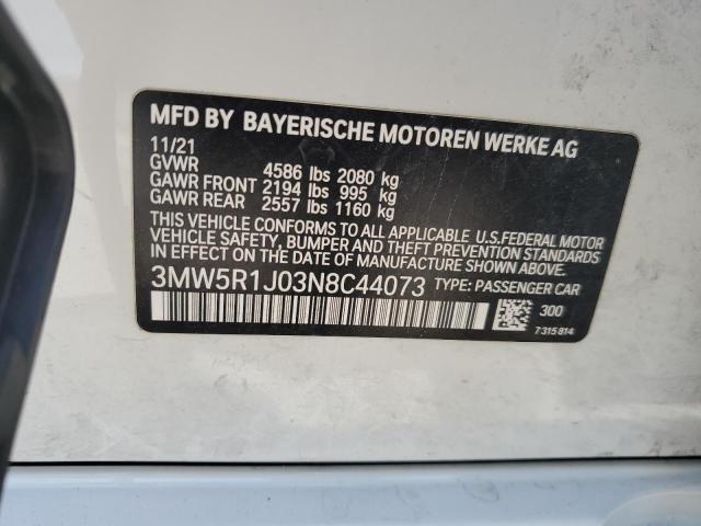 3MW5R1J03N8C44073 BMW 330I