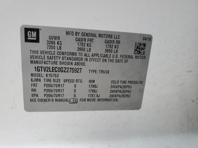1GTV2LEC0GZ275927 GMC Sierra K1500