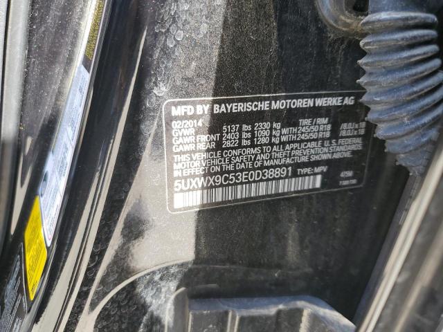 5UXWX9C53E0D38891 BMW X3 Xdrive28i