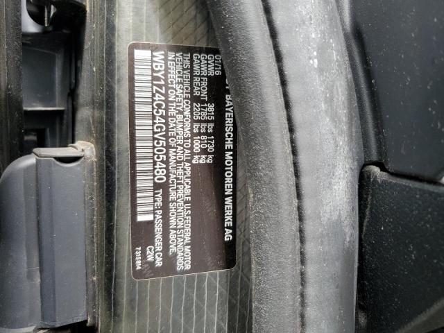 WBY1Z4C54GV505480 BMW I3 REX