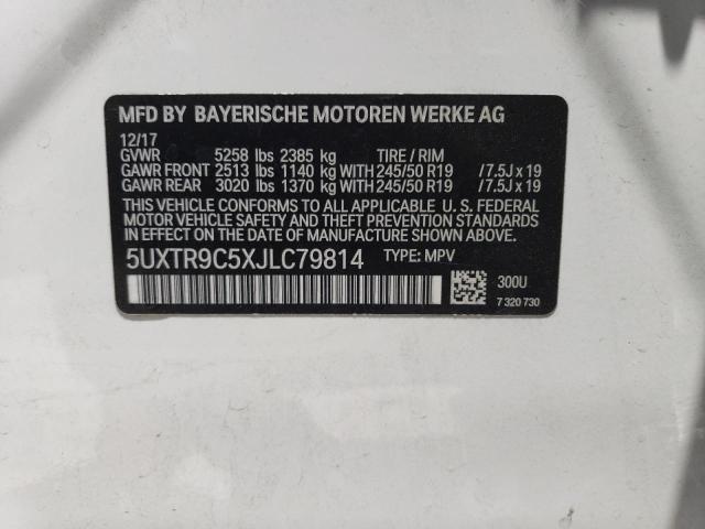 5UXTR9C5XJLC79814 BMW X3 Xdrive30i
