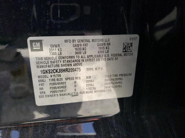 1GKS2CKJ8HR209475 GMC YUKON DENALI