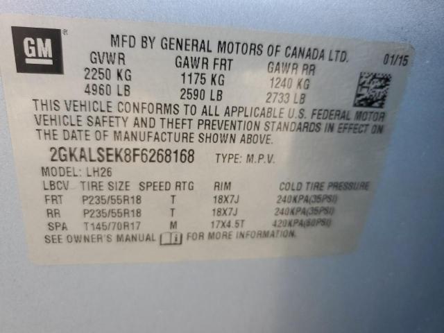 2GKALSEK8F6268168 GMC Terrain Slt
