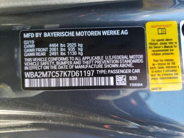 WBA2M7C57K7D61197 BMW 230I