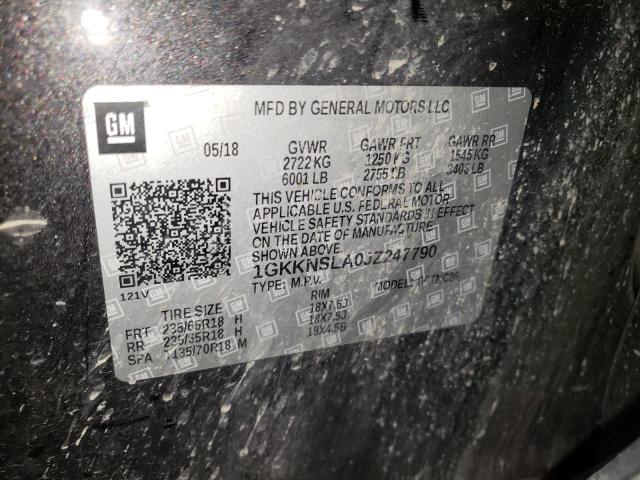 1GKKNSLA0JZ247790 GMC ACADIA SLE