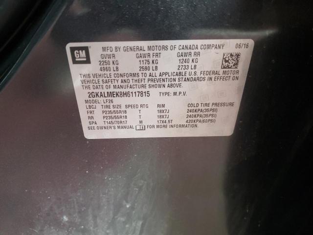 2GKALMEK8H6117815 GMC Terrain Sle