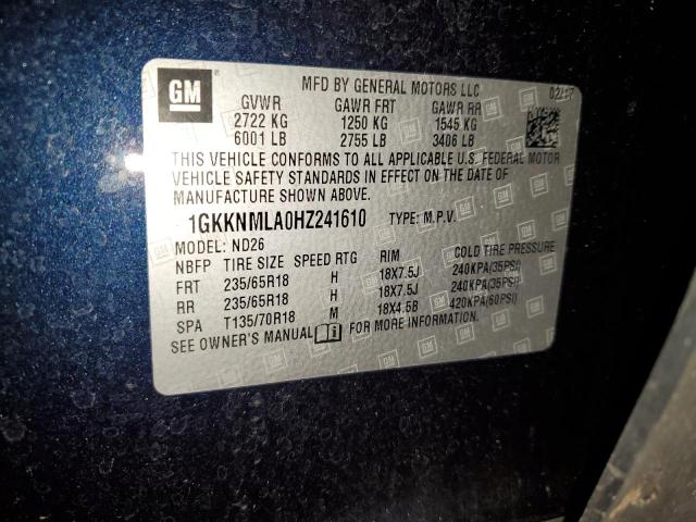 1GKKNMLA0HZ241610 GMC Acadia Slt-1