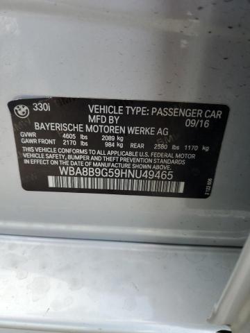 WBA8B9G59HNU49465 BMW 330 I